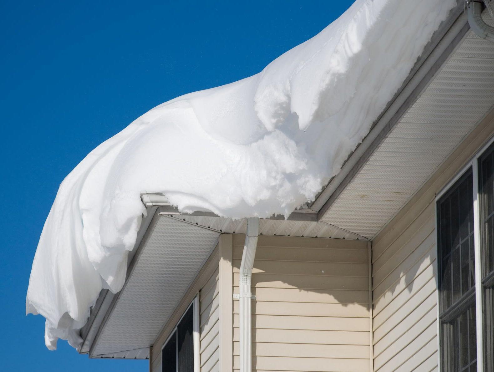 Snow on the roof